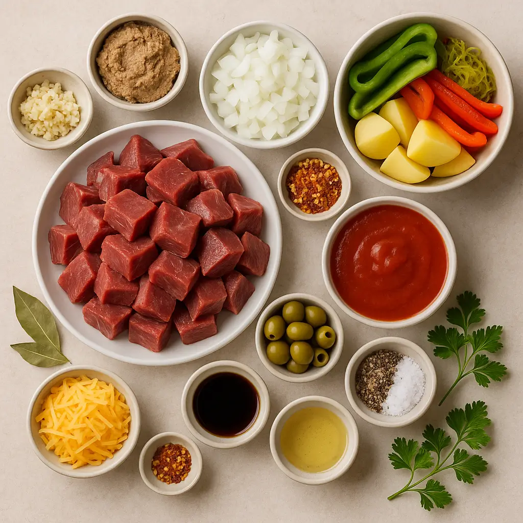Beef Kaldereta Recipe ingridients