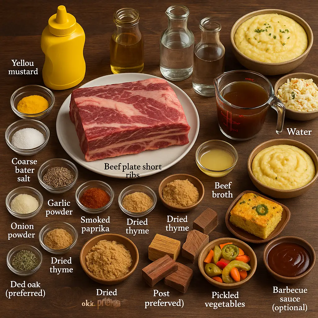 Smoked Beef Short Ribs Recipe ingridients