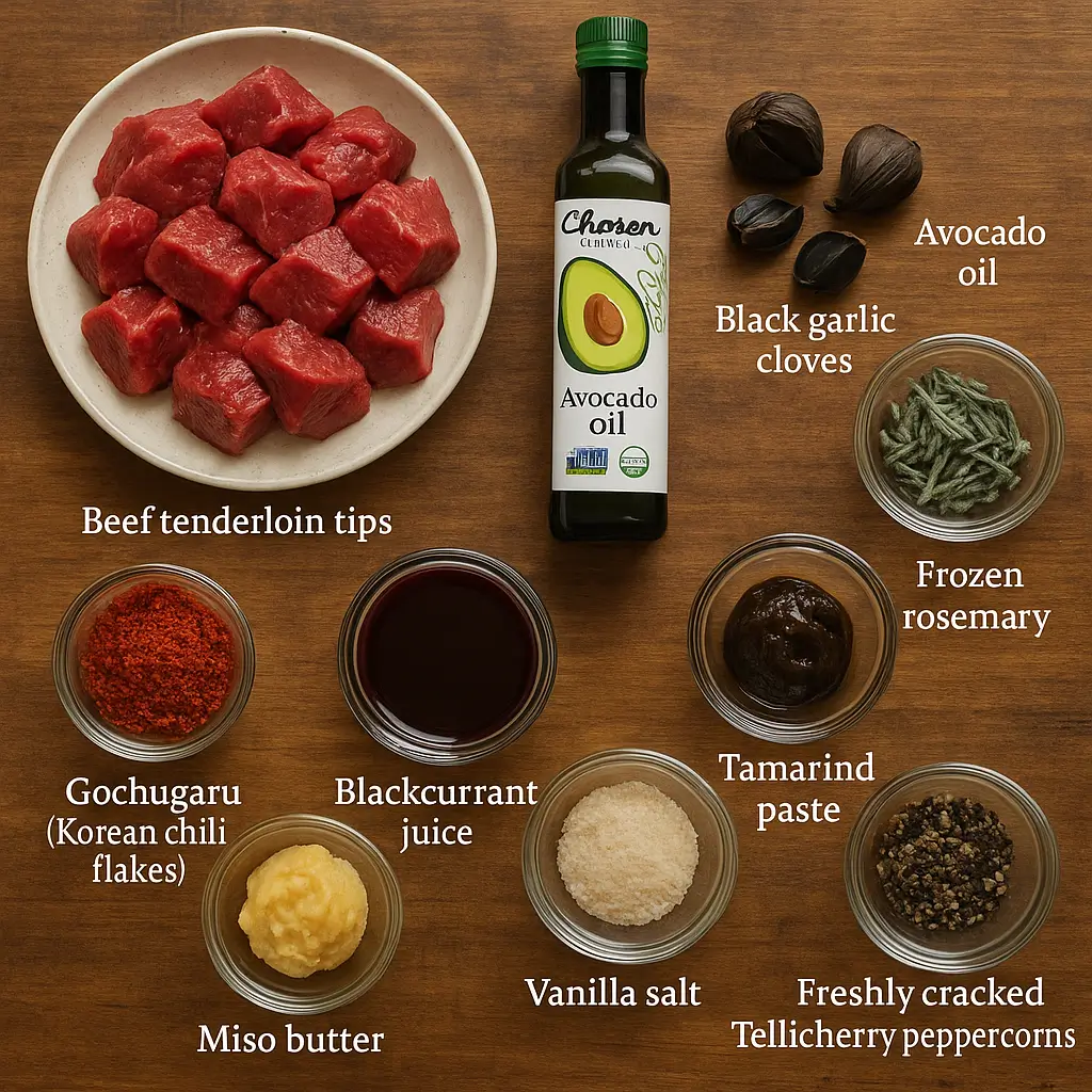 beef tenderloin tips recipe ingridients