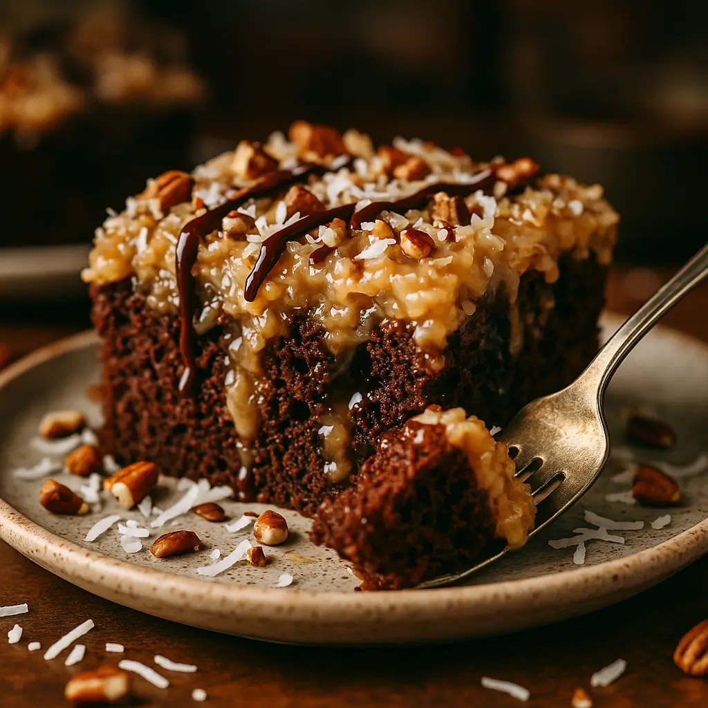 german chocolate poke cake recipe